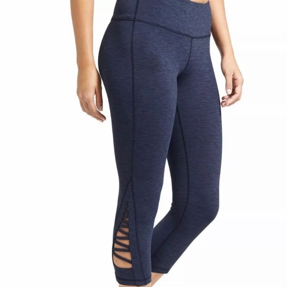 NWOT Athleta Space Dye Criss Cross Chat Capri